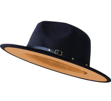 Load image into Gallery viewer, Wide Brim Two Tone Fedora Hats