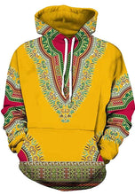Load image into Gallery viewer, Unisex African Print Dashiki Long Sleeve Fashion Hoodies