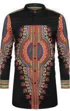 Load image into Gallery viewer, Men's African Dashiki Print Long Sleeve Button Down Shirt