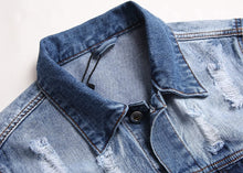 Load image into Gallery viewer, Men Slim Fit Denim Jacket Coat