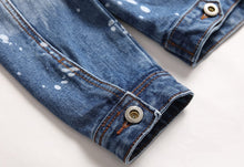 Load image into Gallery viewer, Men Slim Fit Denim Jacket Coat