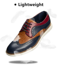 Load image into Gallery viewer, Men's Oxford Lace-up Wingtip Fashion Shoes