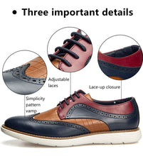 Load image into Gallery viewer, Men's Oxford Lace-up Wingtip Fashion Shoes