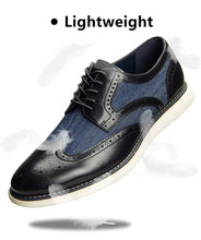 Load image into Gallery viewer, Men's Oxford  Lace-up Wingtip Fashion Shoes