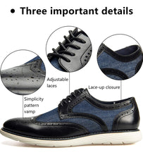 Load image into Gallery viewer, Men's Oxford  Lace-up Wingtip Fashion Shoes