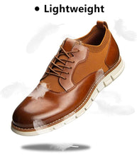 Load image into Gallery viewer, Men's Oxford Lace-up Wingtip Shoe