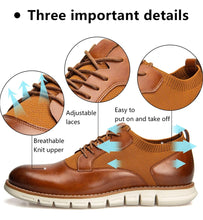 Load image into Gallery viewer, Men's Oxford Lace-up Wingtip Shoe