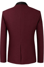 Load image into Gallery viewer, Men's 3-Piece Shawl Lapel One Button Slim Fit Tuxedo