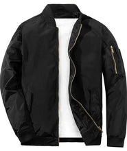 Load image into Gallery viewer, Men's lightweight Bomber Slim Fit Softshell Windbreaker