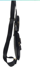 Load image into Gallery viewer, Leather Sling Crossbody Shoulder Backpack for Men Women
