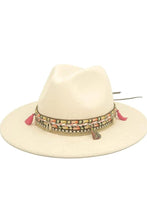 Load image into Gallery viewer, Women's Felt Fedora With Tassel