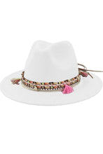 Load image into Gallery viewer, Women's Felt Fedora With Tassel