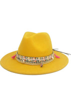 Load image into Gallery viewer, Women's Felt Fedora With Tassel