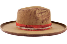 Load image into Gallery viewer, Vintage Wide Brim Fedora Firm Wool Felt Panama Hat