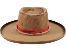 Load image into Gallery viewer, Vintage Wide Brim Fedora Firm Wool Felt Panama Hat