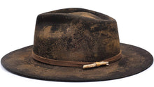 Load image into Gallery viewer, Vintage Fedora Wide Brim Firm Wool Felt Panama Hat