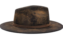 Load image into Gallery viewer, Vintage Fedora Wide Brim Firm Wool Felt Panama Hat