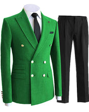 Load image into Gallery viewer, Men's 2 Piece Double Breasted Suits
