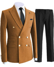 Load image into Gallery viewer, Men's 2 Piece Double Breasted Suits