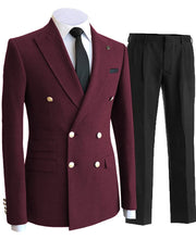 Load image into Gallery viewer, Men's 2 Piece Double Breasted Suits