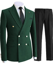 Load image into Gallery viewer, Men's 2 Piece Double Breasted Suits