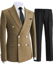 Load image into Gallery viewer, Men's 2 Piece Double Breasted Suits