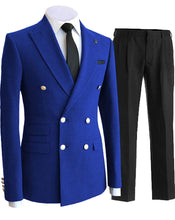 Load image into Gallery viewer, Men's 2 Piece Double Breasted Suits