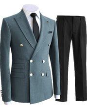 Load image into Gallery viewer, Men's 2 Piece Double Breasted Suits