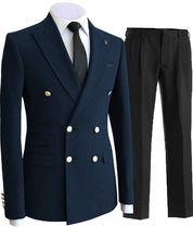 Load image into Gallery viewer, Men's 2 Piece Double Breasted Suits