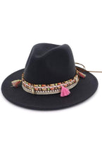 Load image into Gallery viewer, Women's Felt Fedora With Tassel