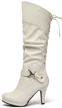 Load image into Gallery viewer, Women's Knee High Back up Lace Boots