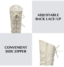 Load image into Gallery viewer, Women's Knee High Back up Lace Boots