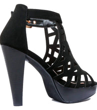 Load image into Gallery viewer, Womens Stiletto Peep Toe Platform High Heel Sandal