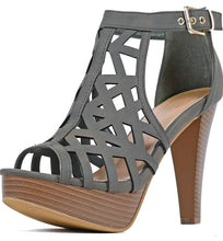 Load image into Gallery viewer, Womens Stiletto Peep Toe Platform High Heel Sandal
