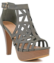 Load image into Gallery viewer, Womens Stiletto Peep Toe Platform High Heel Sandal
