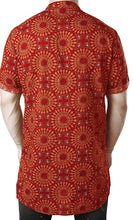 Load image into Gallery viewer, Men's African Dashiki Boho Print Short Sleeve Button Down Shirt