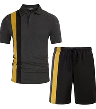 Load image into Gallery viewer, Men's Fashion Short Sleeve 2 Piece Short Set