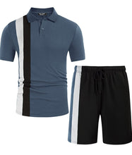 Load image into Gallery viewer, Men's Fashion Short Sleeve 2 Piece Short Set