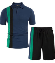 Load image into Gallery viewer, Men's Fashion Short Sleeve 2 Piece Short Set