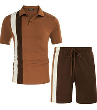 Load image into Gallery viewer, Men's Fashion Short Sleeve 2 Piece Short Set