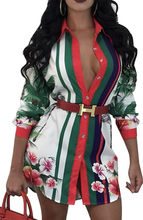 Load image into Gallery viewer, Empress Button Down Long Sleeve Mini Dress