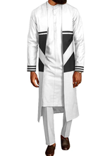 Load image into Gallery viewer, Noble Men`s Suit Long Coat Dashiki  4 Piece Set