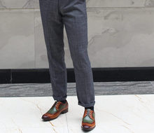 Load image into Gallery viewer, Classic Man Leather Oxford Wingtip Shoe