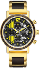 Load image into Gallery viewer, Noble Men's  Wood & Stainless Steel Casual Wristwatches