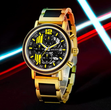 Load image into Gallery viewer, Noble Men's  Wood & Stainless Steel Casual Wristwatches