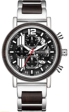 Load image into Gallery viewer, Noble Men's  Wood & Stainless Steel Casual Wristwatches