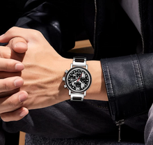 Load image into Gallery viewer, Noble Men's  Wood & Stainless Steel Casual Wristwatches