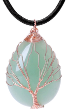 Load image into Gallery viewer, Tree of Life Copper Wire Wrapped Chakra Necklace/Choker