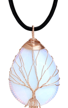 Load image into Gallery viewer, Tree of Life Copper Wire Wrapped Chakra Necklace/Choker
