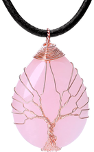Load image into Gallery viewer, Tree of Life Copper Wire Wrapped Chakra Necklace/Choker